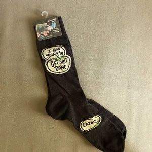 Blue Q Socks ‘I am going to get sh** done … later’